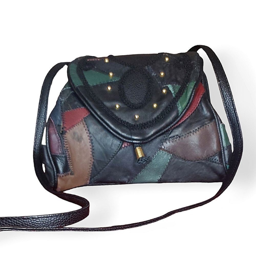 90s Leather Patchwork bag
